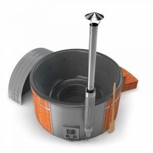 Elite Wood Fire Spa Grey / Wood off grid NO ELECTRICS