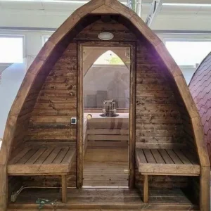 Leaf Shaped Sauna (W-2.45m, L-4.50m, H-2.50m)